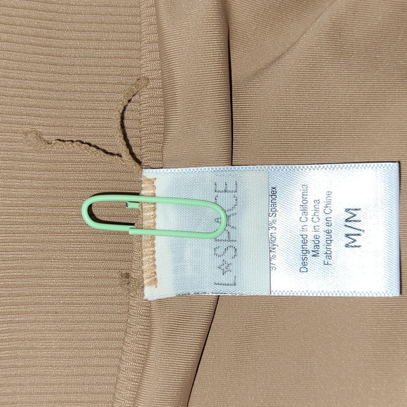 Lspace Ribbed Bandeau Bikini Top - Nude - Picture 9 of 13